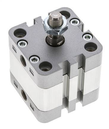ISO 21287 Einfachwirkender Kompaktzylinder 40-10mm - Magnetisch - Stangengriff