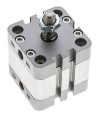 ISO 21287 Einfachwirkender Kompaktzylinder 40-10mm - Magnetisch - Stangengriff