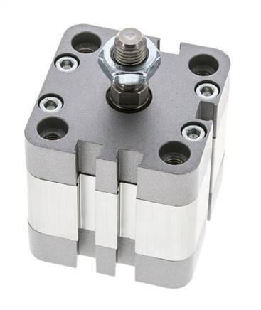 ISO 21287 Einfachwirkender Kompaktzylinder 40-10mm - Magnetisch - Stangengriff
