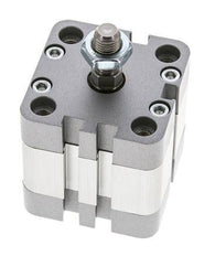 ISO 21287 Einfachwirkender Kompaktzylinder 40-10mm - Magnetisch - Stangengriff