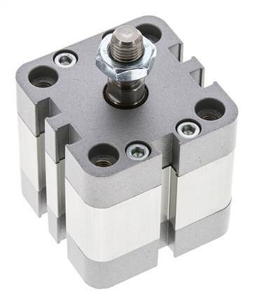 ISO 21287 Einfachwirkender Kompaktzylinder 40-10mm - Magnetisch - Stangengriff