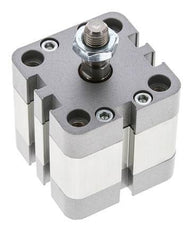 ISO 21287 Einfachwirkender Kompaktzylinder 40-10mm - Magnetisch - Stangengriff