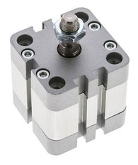 ISO 21287 Einfachwirkender Kompaktzylinder 40-10mm - Magnetisch - Stangengriff
