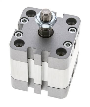 ISO 21287 Einfachwirkender Kompaktzylinder 40-10mm - Magnetisch - Stangengriff