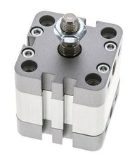 ISO 21287 Einfachwirkender Kompaktzylinder 40-10mm - Magnetisch - Stangengriff