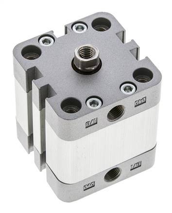 ISO 21287 Einfachwirkender Kompaktzylinder 40-15mm - Magnetisch