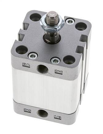 ISO 21287 Kompakter einfachwirkender Zylinder 40-25mm - Magnetisch - Stange mit Außengewinde