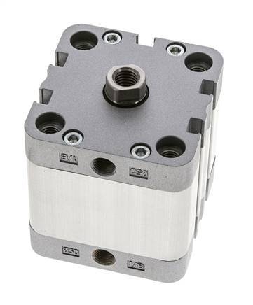 ISO 21287 Einfachwirkender Kompaktzylinder 50-25mm - Magnetisch