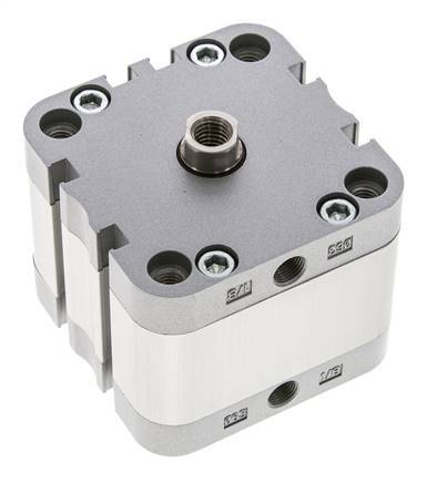 ISO 21287 Einfachwirkender Kompaktzylinder 63-15mm - Magnetisch