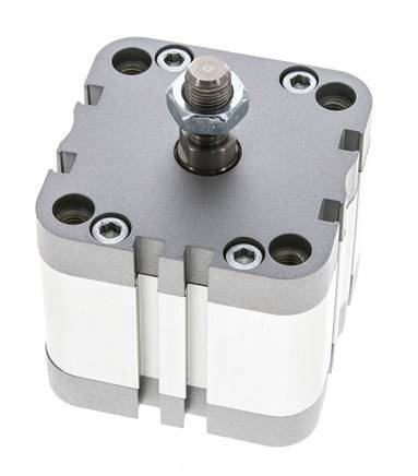 ISO 21287 Einfachwirkender Kompaktzylinder 63-20mm - Magnetisch - Stangengriff