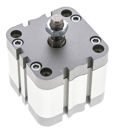 ISO 21287 Einfachwirkender Kompaktzylinder 63-20mm - Magnetisch - Stangengriff