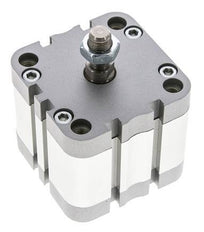 ISO 21287 Einfachwirkender Kompaktzylinder 63-20mm - Magnetisch - Stangengriff