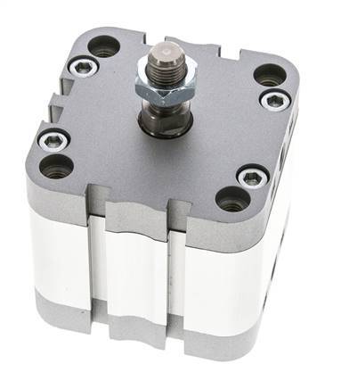 ISO 21287 Einfachwirkender Kompaktzylinder 63-20mm - Magnetisch - Stangengriff