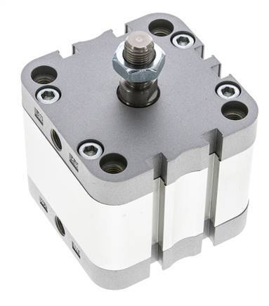 ISO 21287 Einfachwirkender Kompaktzylinder 63-20mm - Magnetisch - Stangengriff