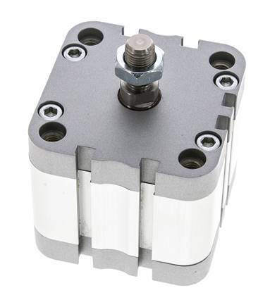 ISO 21287 Einfachwirkender Kompaktzylinder 63-20mm - Magnetisch - Stangengriff