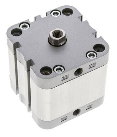 ISO 21287 Einfachwirkender Kompaktzylinder 63-25mm - Magnetisch