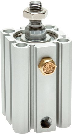 ISO 21287 Einfachwirkender Kompaktzylinder 63-10mm - Magnetisch - Stangengriff