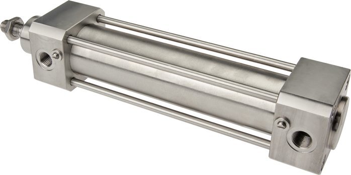 ISO 15552 Doppeltwirkender Zylinder 50-500mm - Magnetisch - Dämpfend - Edelstahl