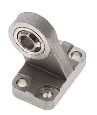 Gabelkopf mit kugelförmigem Außengewinde, rechtwinklig 32 mm ISO 15552 und 21287 Edelstahl 316 (1.4401)