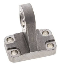 Gabelkopf mit kugelförmigem Außengewinde, rechtwinklig 32 mm ISO 15552 und 21287 Edelstahl 316 (1.4401)