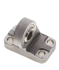 Gabelkopf mit kugelförmigem Außengewinde, rechtwinklig 32 mm ISO 15552 und 21287 Edelstahl 316 (1.4401)