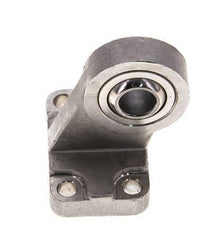 Sphärischer Gabelkopf rechtwinklig 40 mm ISO 15552 und 21287 Edelstahl 316 (1.4401)