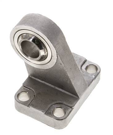 Sphärischer Gabelkopf rechtwinklig 50 mm ISO 15552 und 21287 Edelstahl 316 (1.4401)