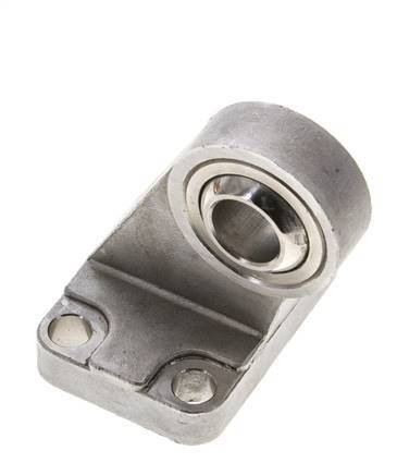 Sphärischer Gabelkopf rechtwinklig 50 mm ISO 15552 und 21287 Edelstahl 316 (1.4401)