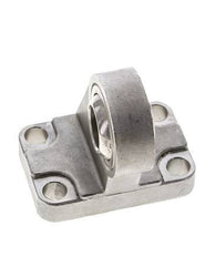 Sphärischer Gabelkopf rechtwinklig 50 mm ISO 15552 und 21287 Edelstahl 316 (1.4401)