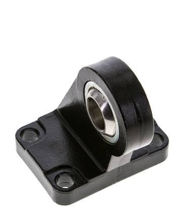 Sphärischer Gabelkopf rechtwinklig 63 mm ISO 15552 und 21287 Stahl