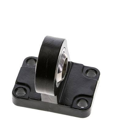 Sphärischer Gabelkopf rechtwinklig 63 mm ISO 15552 und 21287 Stahl