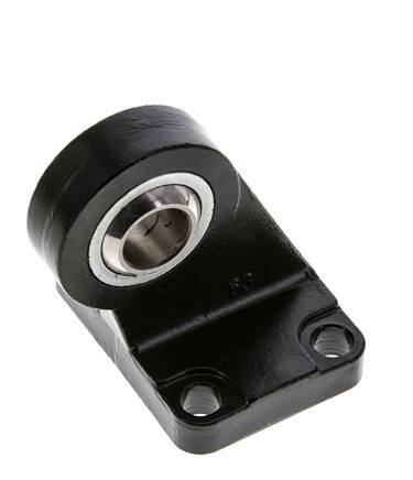 Sphärischer Gabelkopf rechtwinklig 63 mm ISO 15552 und 21287 Stahl