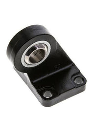 Sphärischer Gabelkopf rechtwinklig 63 mm ISO 15552 und 21287 Stahl