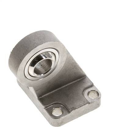Sphärischer Gabelkopf rechtwinklig 63 mm ISO 15552 und 21287 Edelstahl 316 (1.4401)