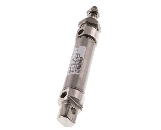 ISO 6432 Runder doppeltwirkender Zylinder 25-50mm - magnetisch - Edelstahl