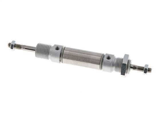 ISO 6432 Runder doppeltwirkender Zylinder 16-10mm - Magnetisch - Außengewinde - Doppelstange