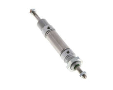 ISO 6432 Runder doppeltwirkender Zylinder 16-10mm - Magnetisch - Außengewinde - Doppelstange