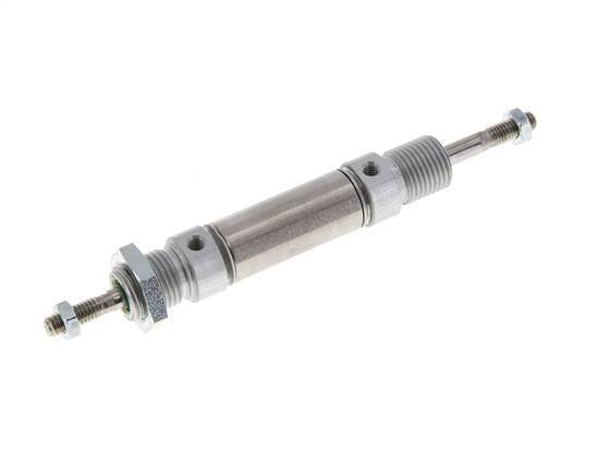 ISO 6432 Round Double Acting Cylinder 16-10mm - Magnetic - Male Threaded - Double Rod