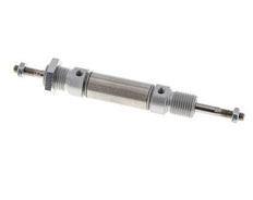 ISO 6432 Runder doppeltwirkender Zylinder 16-10mm - Magnetisch - Außengewinde - Doppelstange