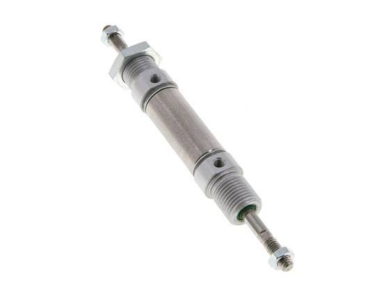 ISO 6432 Runder doppeltwirkender Zylinder 16-10mm - Magnetisch - Außengewinde - Doppelstange