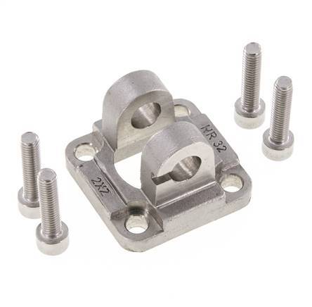 Gabelzapfen 32 mm ISO 15552 ISO 21287 Edelstahl 316 (1.4401)