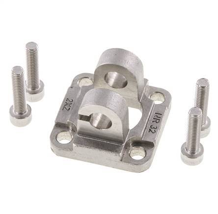 Gabelzapfen 32 mm ISO 15552 ISO 21287 Edelstahl 316 (1.4401)