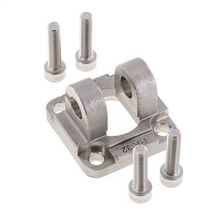 Gabelzapfen 32 mm ISO 15552 ISO 21287 Edelstahl 316 (1.4401)