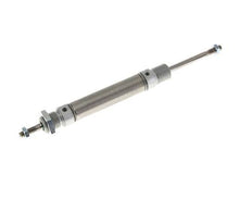 ISO 6432 Runder doppeltwirkender Zylinder 16-40mm - Magnetisch - Außengewinde - Doppelstange