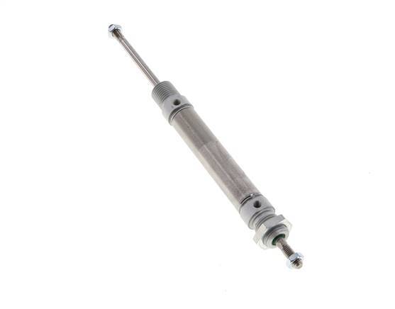 ISO 6432 Runder doppeltwirkender Zylinder 16-50mm - Magnetisch - Außengewinde - Doppelstange