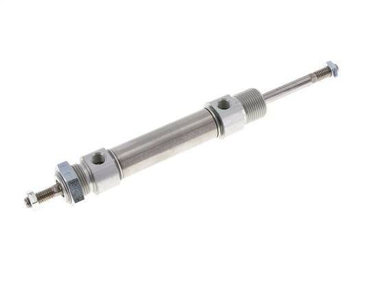 ISO 6432 Runder doppeltwirkender Zylinder 20-40mm - Magnetisch - Außengewinde - Doppelstange