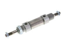 ISO 6432 Runder doppeltwirkender Zylinder 25-10mm - Magnetisch - Außengewinde - Doppelstange