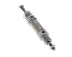 ISO 6432 Runder doppeltwirkender Zylinder 25-10mm - Magnetisch - Außengewinde - Doppelstange