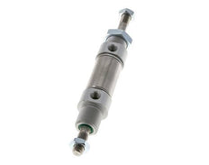 ISO 6432 Runder doppeltwirkender Zylinder 25-10mm - Magnetisch - Außengewinde - Doppelstange