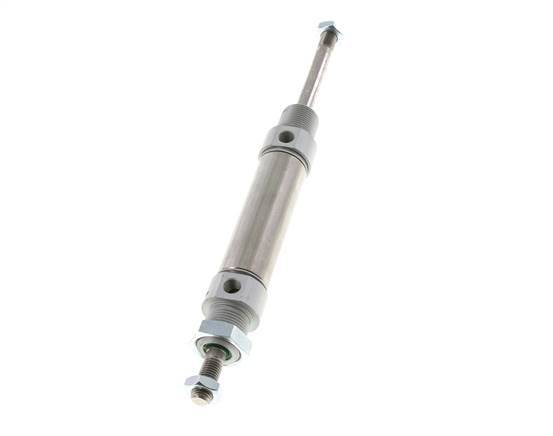 ISO 6432 Runder doppeltwirkender Zylinder 25-50mm - Magnetisch - Außengewinde - Doppelstange